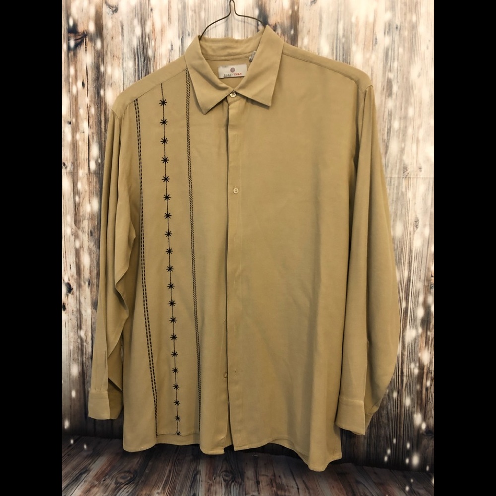 BOBBY CHAN MEN’S LARGE SILK AND BAMBOO SHIRT